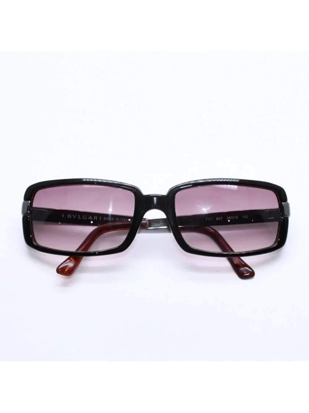 Bvlgari Sunglasses Eyewear Brown Black Silver